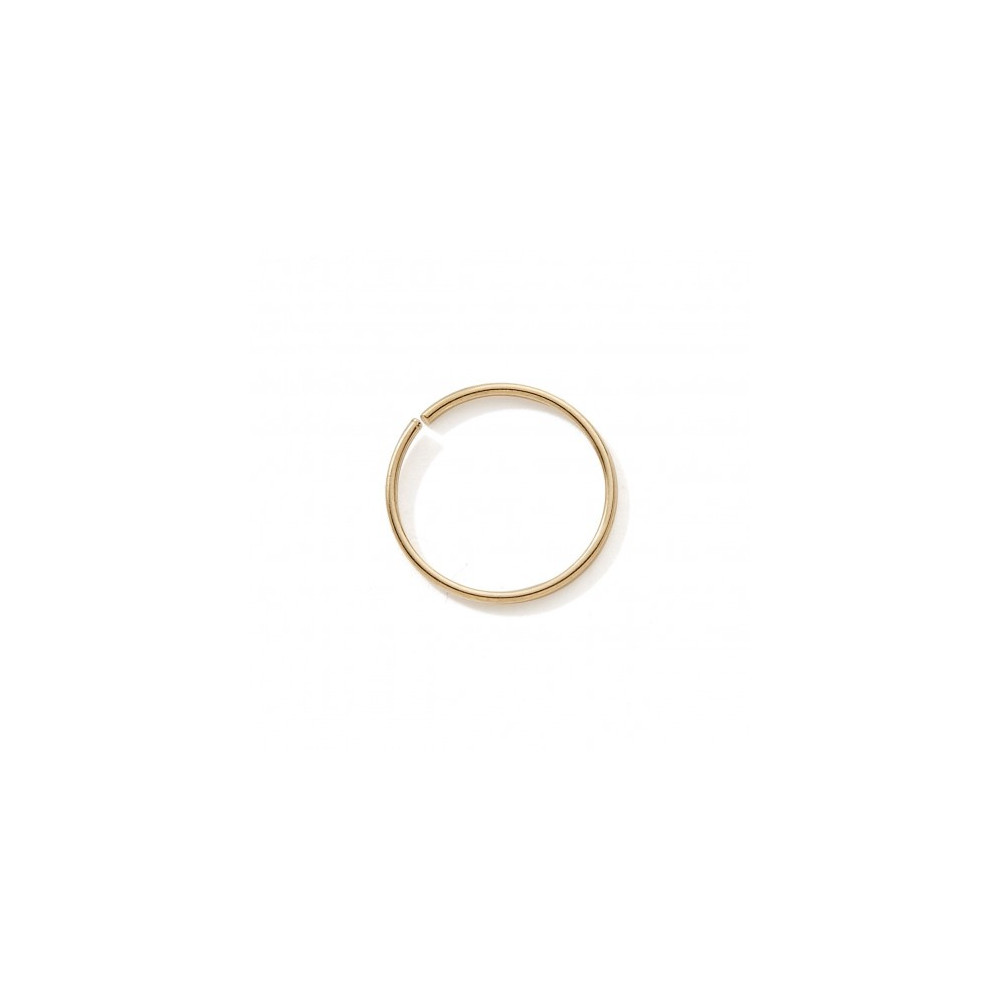 Piercing de nez or jaune 375/1000, anneau de 9 mm by Stauffer