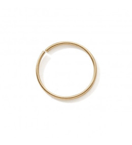 Piercing de nez or jaune 375/1000, anneau de 9 mm by Stauffer