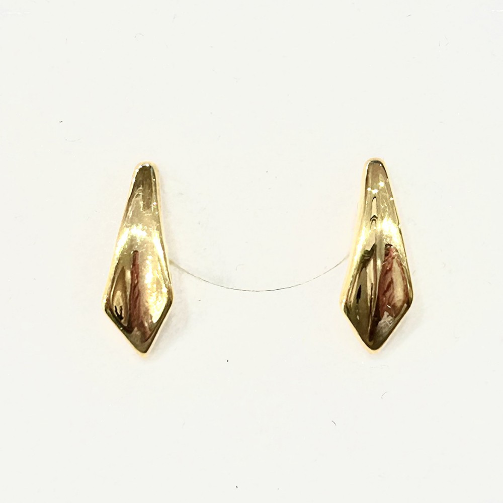 Les Boucles d'oreilles or jaune 750/1000, électroformage by Stauffer