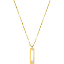 Le Collier or jaune 750/1000 et diamant by Stauffer