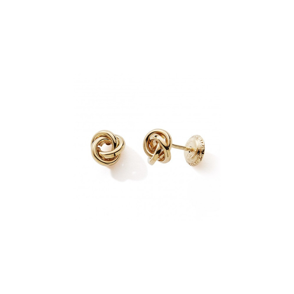 Les Boucles d'oreilles or jaune 375/1000, 3 cercles by Stauffer