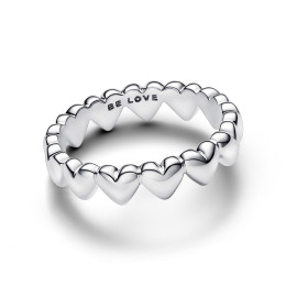 La Bague Pandora farandole de coeurs en argent 925/1000, 193427C00