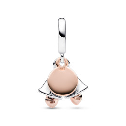 Le Charm Pandora pendentif,  Cloche de mariage Bicolore, Argent 925/1000 et doré or rose 585/1000, 782592C01