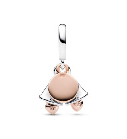 Le Charm Pandora pendentif,  Cloche de mariage Bicolore, Argent 925/1000 et doré or rose 585/1000, 782592C01