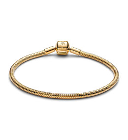 Le Bracelet Pandora Moments, fermoir barrillet, en métal doré or jaune 585/1000, 563390C00