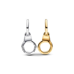 Le Charm pendentif Pandora moments, menottes ouvrable & séparable en métal doré or jaune 585/1000 et argent 925/1000, 763435C00