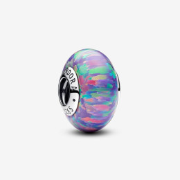 Le Charm Pandora moments, Verre de Murano violet opalescent, Argent 925/1000, 791691C05