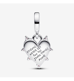 Le Charm pendentif Pandora moments, Double Opalescent Amitié, Argent 925/1000, 793434C01