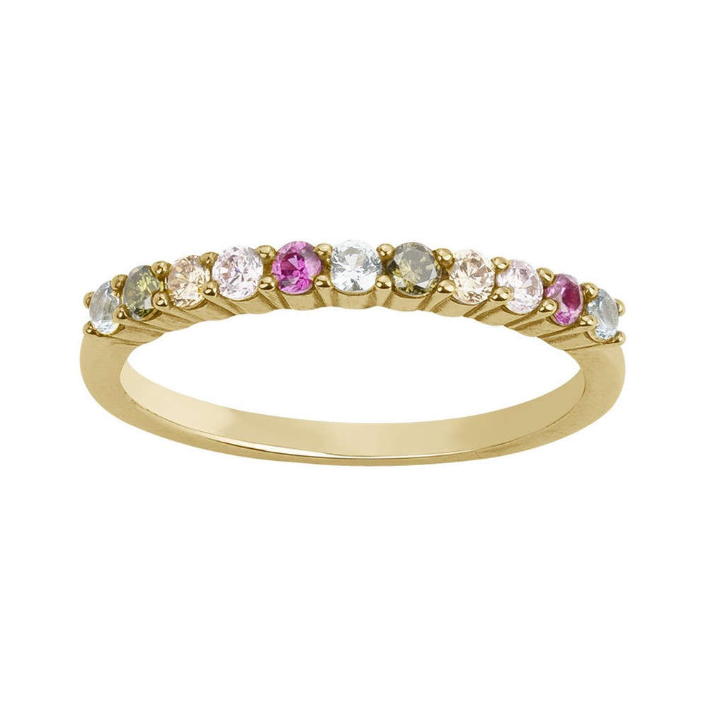 Alliance Plaqué Or et oxydes multicolores by Stauffer Ref. 66100028 Alliance Plaqué Or et oxydes multicolores by Stauffer Ref. 66100028