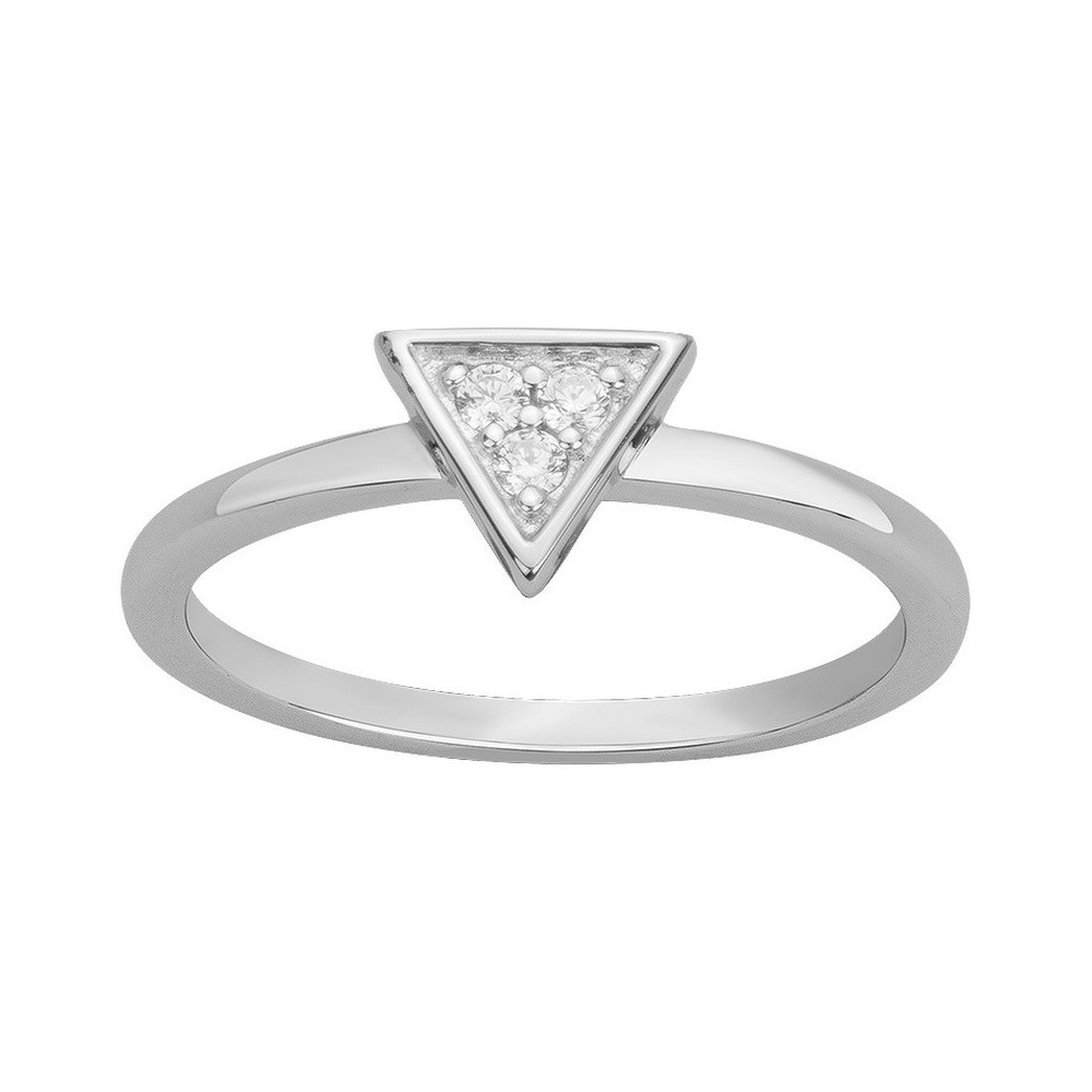 Bague Argent 925/1000 et 3 oxydes de zirconium by Stauffer Ref. 70100834