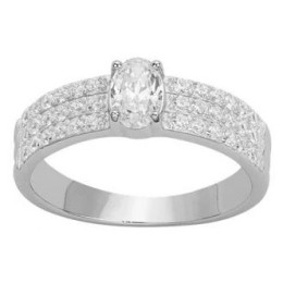 La Bague argent 925/1000 et oxydes de zirconium by Stauffer