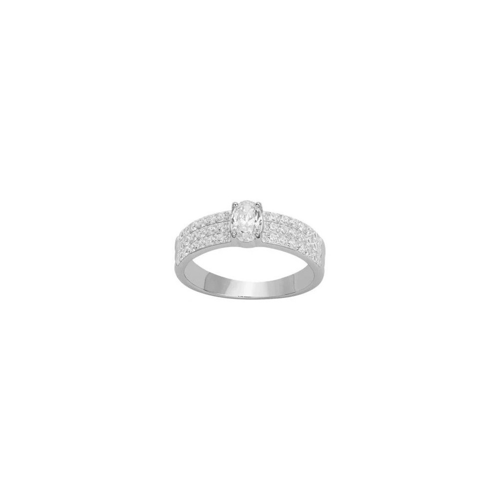 La Bague argent 925/1000 et oxydes de zirconium by Stauffer