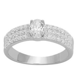La Bague argent 925/1000 et oxydes de zirconium by Stauffer