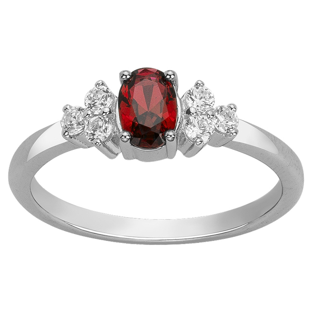 La Bague argent 925/1000, spinelle et oxydes de zirconium by Stauffer