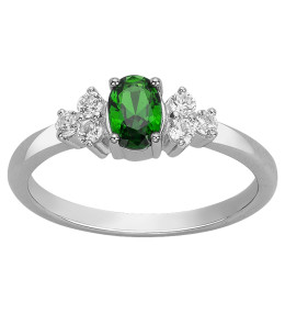 La Bague argent 925/1000, spinelle et oxydes de zirconium by Stauffer