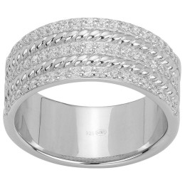 La Bague argent 925/1000 et oxydes de zirconium by Stauffer