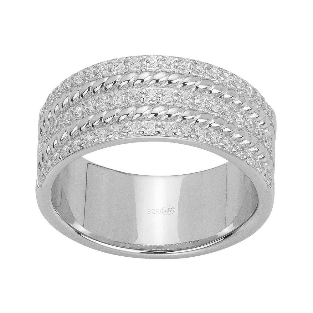 La Bague argent 925/1000 et oxydes de zirconium by Stauffer