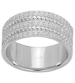 La Bague argent 925/1000 et oxydes de zirconium by Stauffer
