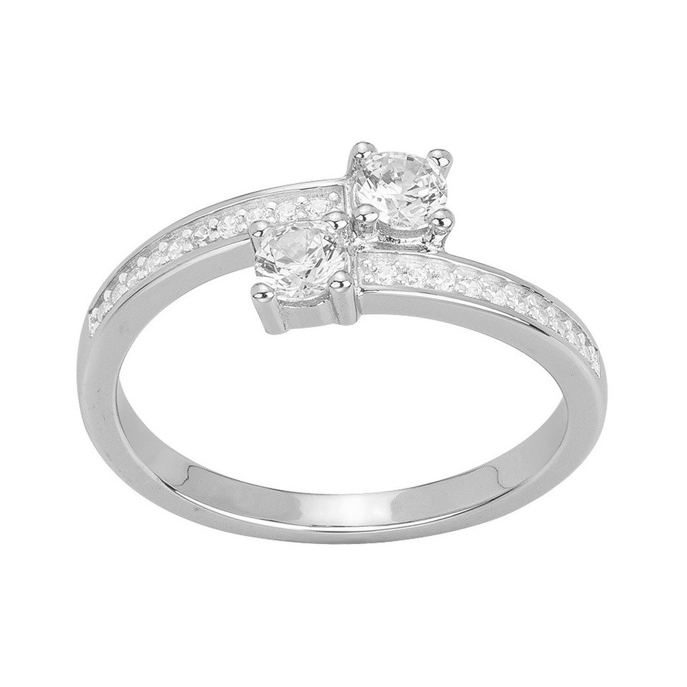 La Bague argent 925/1000 et oxydes de zirconium by Stauffer