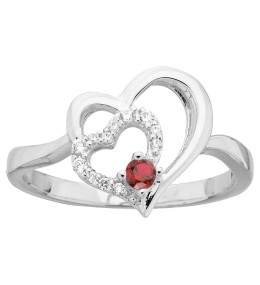 La Bague argent 925/1000, spinelle et oxydes de zirconium by Stauffer
