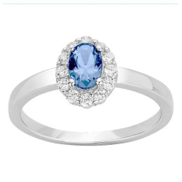La Bague argent 925/1000, spinelle et oxydes de zirconium by Stauffer