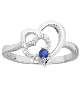 La Bague argent 925/1000, spinelle et oxydes de zirconium by Stauffer