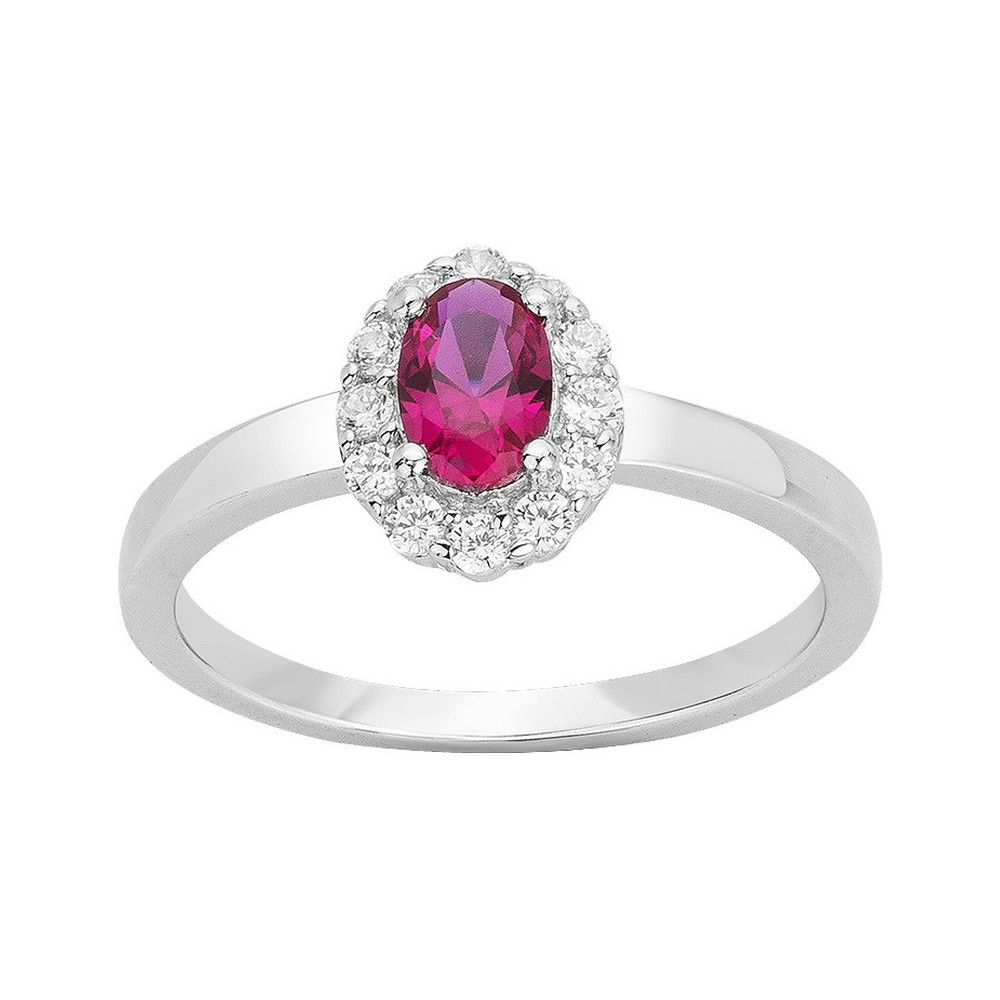 La Bague argent 925/1000, spinelle et oxydes de zirconium by Stauffer
