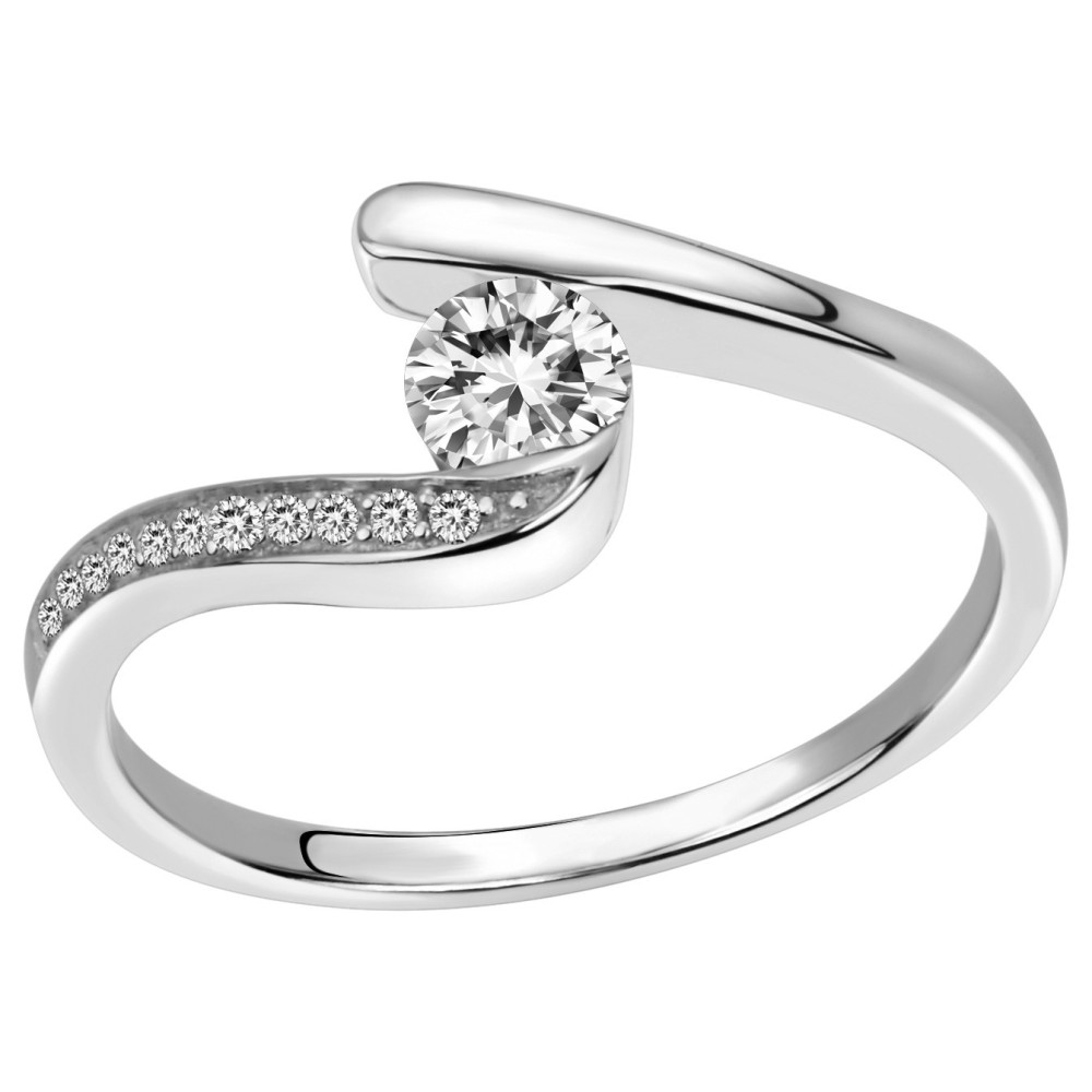 La Bague argent 925/1000 et oxydes de zirconium by Stauffer