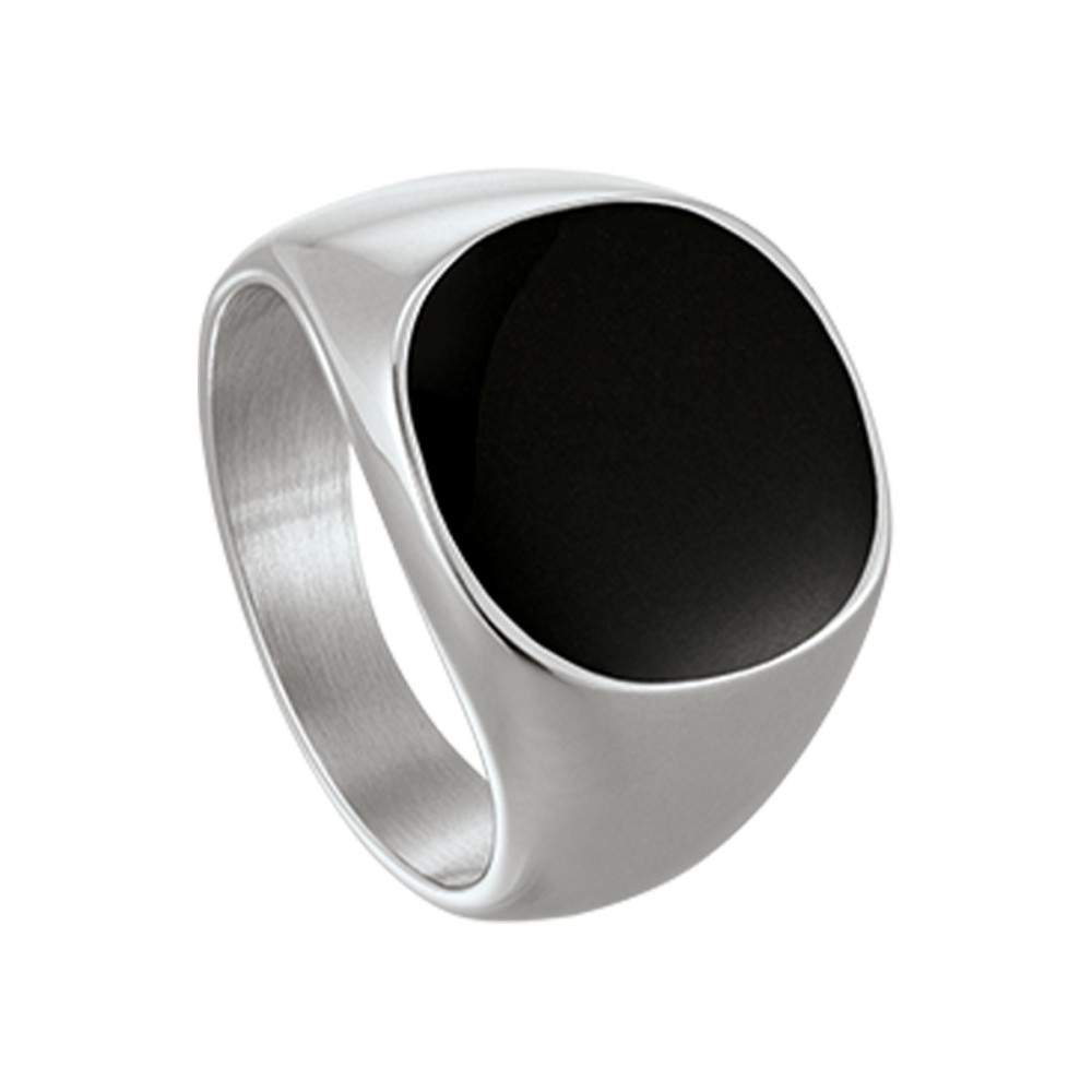 Bague Jourdan Bijoux Veligenda, Acier, Resine Noire JH120001R