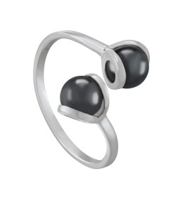 Bague Jourdan Bijoux Athéna, argent 925/1000 et Hématite AJF170123R