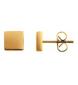 Les Boucles d'oreilles acier PVD jaune PHEBUS FOR HIM 87-0020