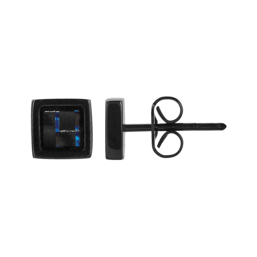 boucles-d-oreilles-acier-pvd-noir-et-carbone-bleu-phebus-for-him-87-0013