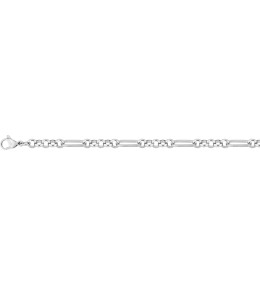 Le Collier femme acier, mailles jaseron alternées, by Stauffer