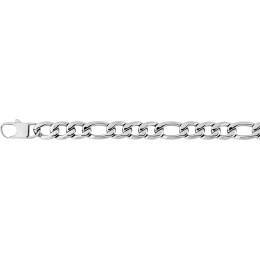 Le Collier homme acier 316L, mailles alternées 1+3, largeur 12 mm, longueur 60 cm by Stauffer