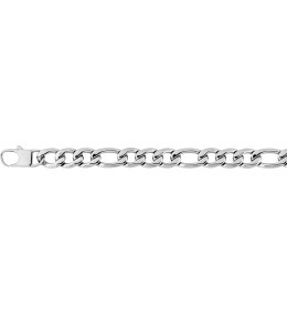 Le Collier homme acier 316L, mailles alternées 1+3, largeur 12 mm, longueur 60 cm by Stauffer
