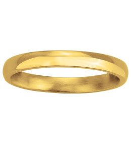 Bague Phebus Legend acier PVD jaune finition brillante Ref. 15-0410