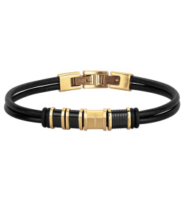 Le Bracelet Acier et cuir, PHEBUS FOR HIM, 35-1051