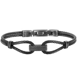 Bracelet acier IP vintage et cable, Phebus Legend Ref. 35-1172