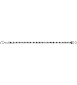 Bracelet homme acier, mailles rondes, by Stauffer