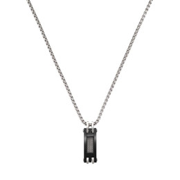 Le Collier Homme Jourdan Bijou, Zéphir, Acier bicolore noir, JH110052N