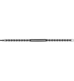 Le Bracelet homme acier 316L, avec plaque motif PVD noir, by Stauffer.