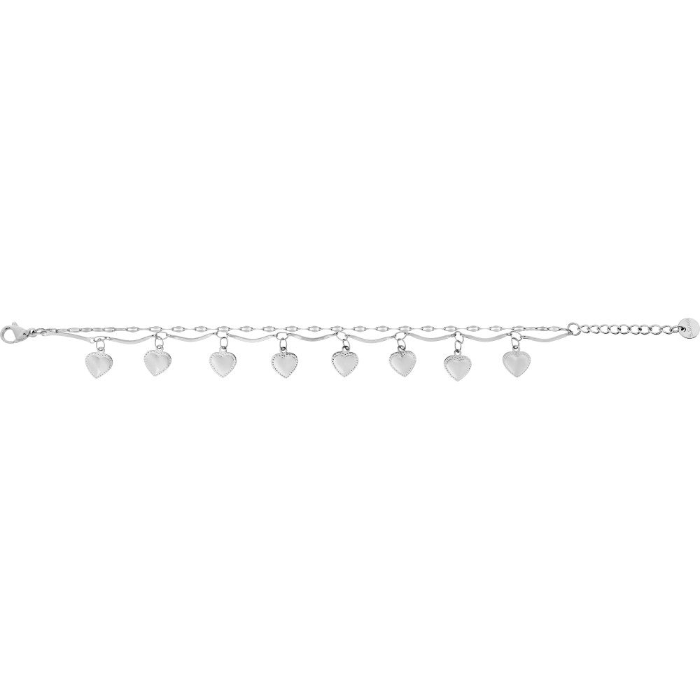 Le Bracelet femme acier, avec pampilles, by Stauffer.