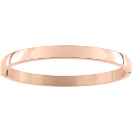 Le Bracelet rigide femme, acier PVD rose, by Stauffer.