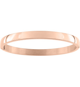Le Bracelet rigide femme, acier PVD rose, by Stauffer.