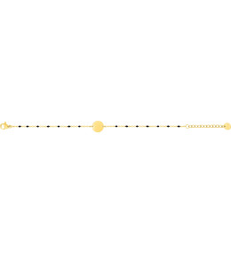 Le Bracelet femme acier doré jaune, chaîne forçat, et époxy by Stauffer.