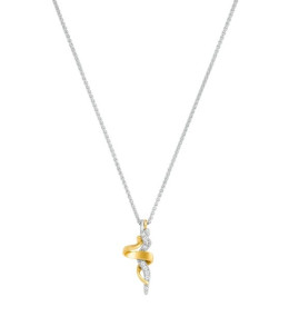Le Collier Jourdan Bijoux, Tango, argent 925/1000 bicolore, AJF170159N