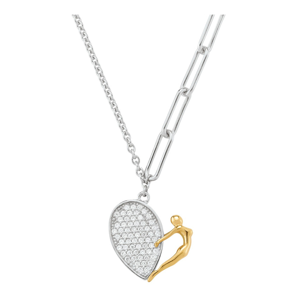 Le Collier Femme Chiara, Jourdan Bijoux, argent 925/1000 bicolore, AJF170087N