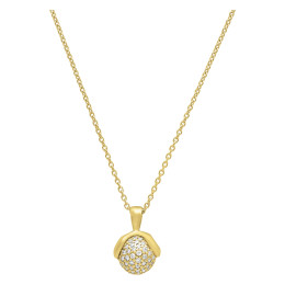 Collier Jourdan Bijoux Athéna, argent 925/1000 Doré et Oxyde De Zirconium AJF170121N