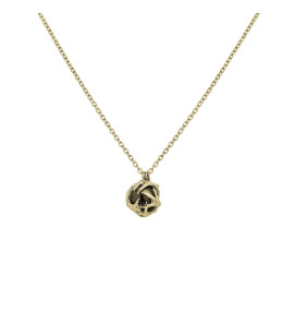 Collier Jourdan Bijoux Lantia, argent 925/1000 Doré et Hématite ABR 023