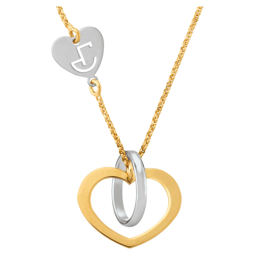 Collier Jourdan Bijoux Valentine, argent 925/1000 Bicolore AJF210001N